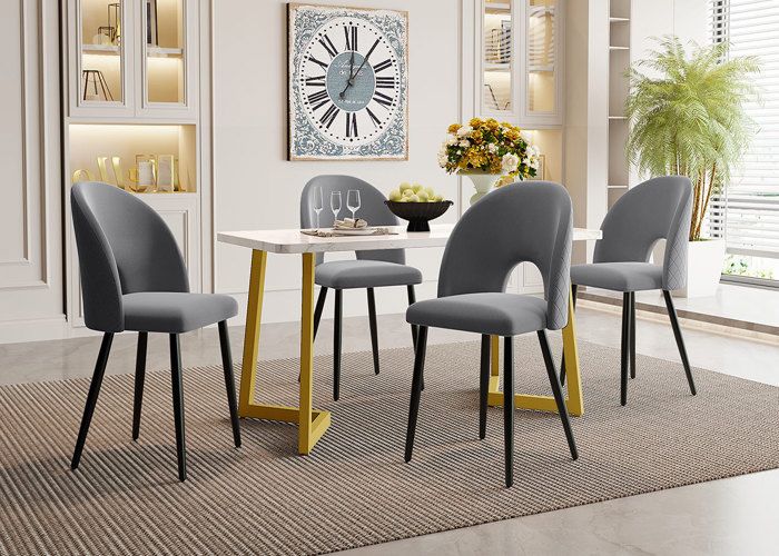 Nouveau Premium sense Dining Group (set 117×68cm table à manger avec 4 chaises) table à manger rectangulaire ensemble de