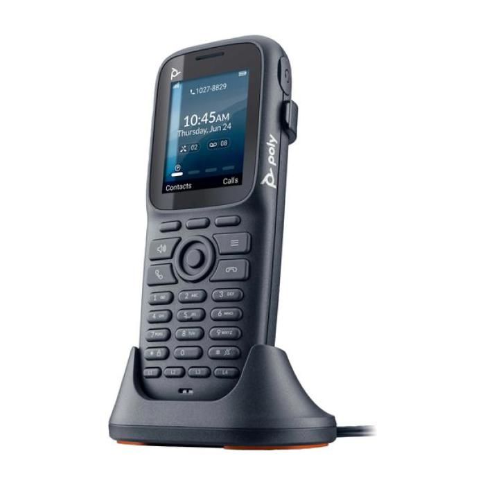 Poly Rove 20 Téléphone VoIP sans fil avec ID d'appelantappel en instance DECT conférence à trois capacité d'appel SIP SIP v2 SIP over TLS SIP sur UDP SIP sur TCP SDP RTCP RTP ... - vue 1