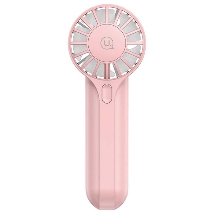 Ventilateur Portable - USAMS - Mini Ventilateur de Poche - Rose - 3 Vitesses - USB Rechargeable - Usams