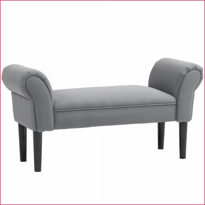 Banc & Tabouret - Banc Padded Polyvalent Compact - Gris Foncé