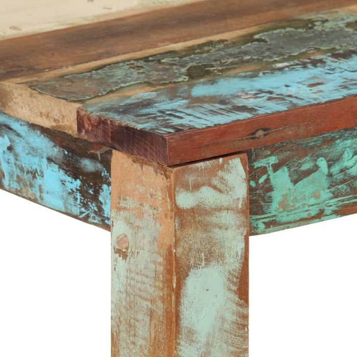 (Vente Chaude)Table cuisine(Rectangle)SOLOMONMulticolore Table à manger - FAFA-TOP - Meuble de salon - 82x80x76 cm - Bois de récup