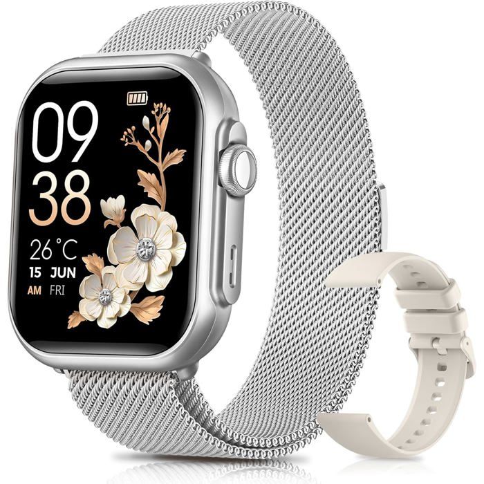 Montre Connectée Femme Avec 100 Jour Ultra Longue Batterie 1000Mah1.83 Hd Smartwatch Femme Avec AppelPour Android Ios - vue 2
