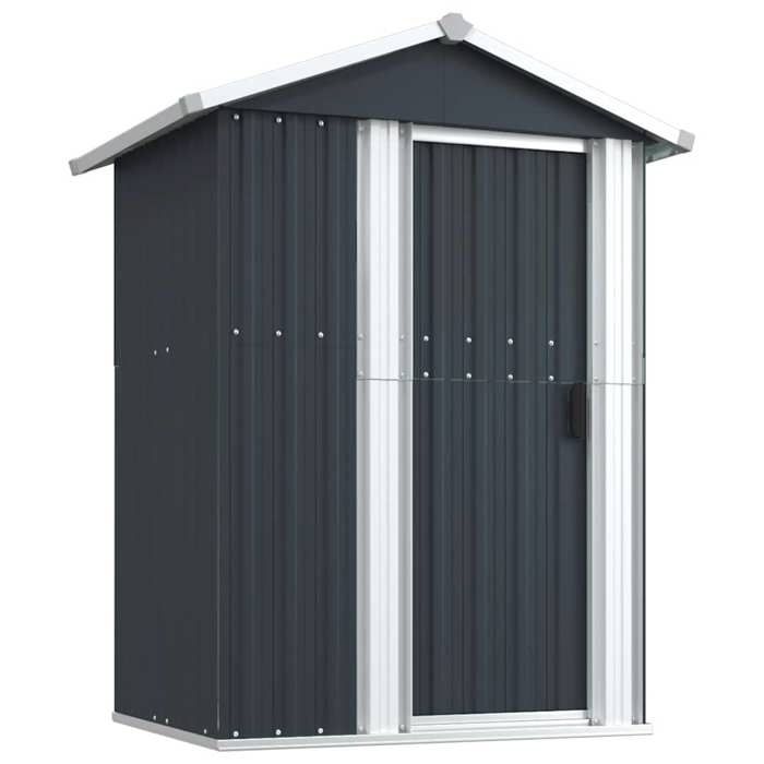 Anthracite Cabane Dextérieure - BKM - Abri de jardin Anthracite 126x97 - 5x177 cm Acier galvanisé_0685787