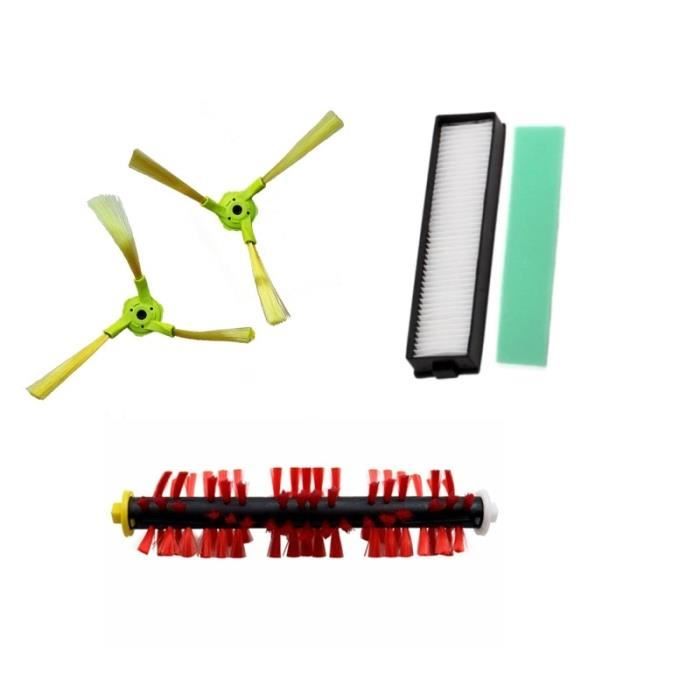 1 jeu - Pièces et accessoires pour aspirateur Robot LG HOM-BOT, brosse principale, brosse latérale, filtre He