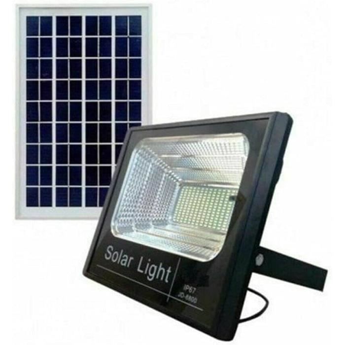 AntDau71 - Projecteur LED extérieur 600 WATT avec panneau solaire, lumière blanche 6000K spot solaire LED avec télécommande