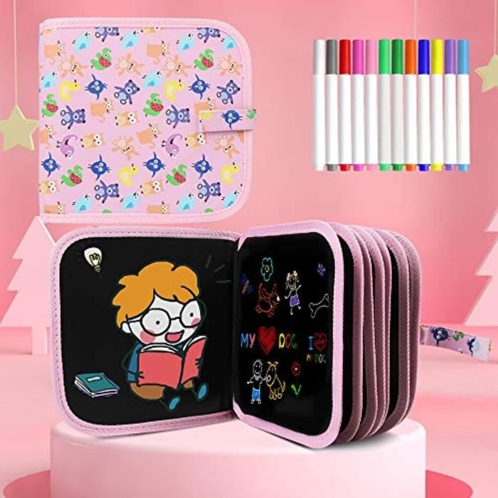 Smoby - Table créative enfant - feutre effaçabl, 2 grandes feuilles de coloriage - 9 accessoires - Dès 3 ans - Jeux - Jouets