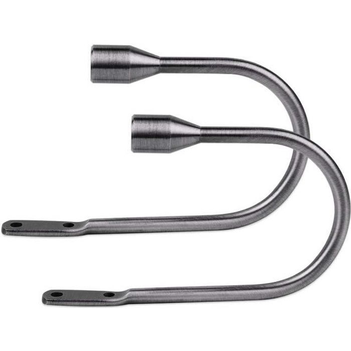 Embrasses à Rideaux LIANRISES En Cristal - Design U Et Finition Or - Lot De 2
