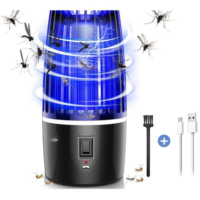 Lampe Anti Moustique,360 ° UV Électrique,2 en 1 Tueur d'Insectes Électrique  Lampe Anti Moustique Rechargeable pour Jardin Camping - Cdiscount Jardin