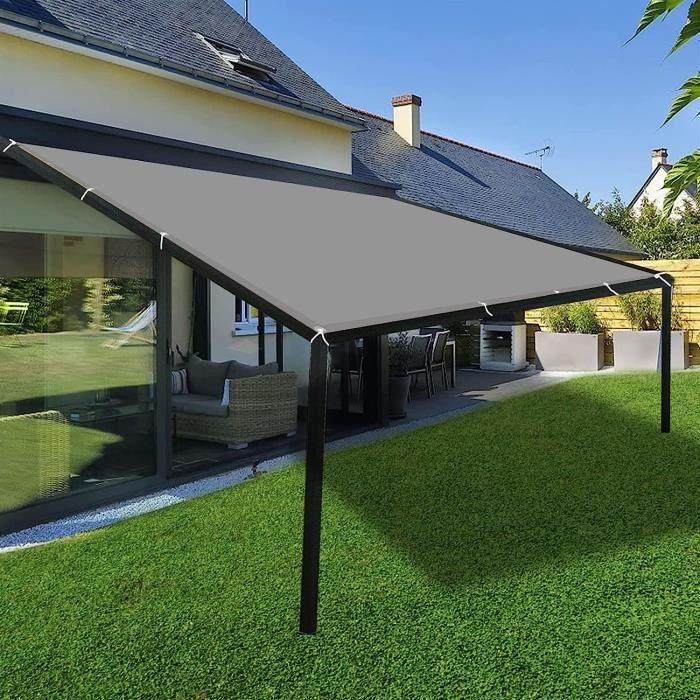 Voile D'Ombrage Rectangulaire 1x2m – 96% UV Bloqués Jardin Terrasse Piscine Respirante