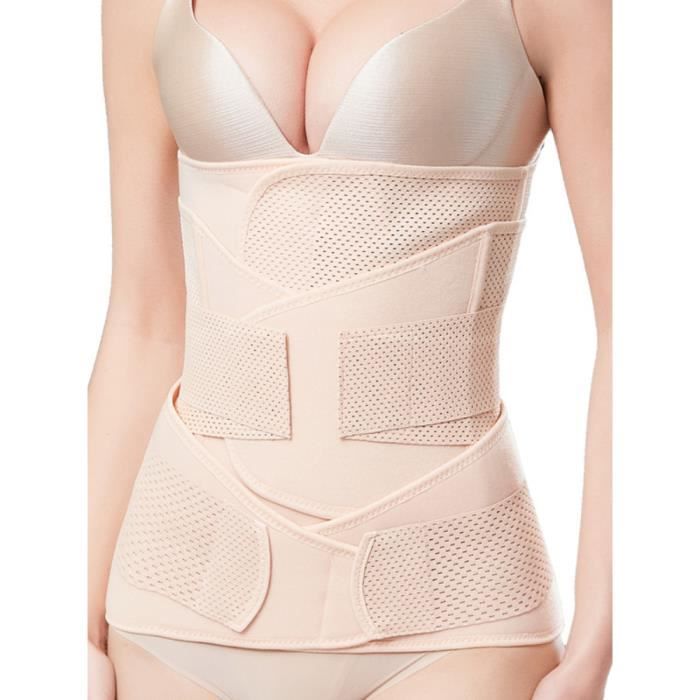 XL - Ceinture abdominale élastique, ensemble de trois pièces, post-partum,  ceinture abdominale, taille, césar