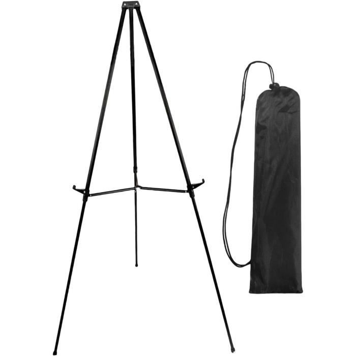 Chevalet Trépied Télescopique En Métal Oshhni - Support Présentoir Réglable Jusqu'à 169cm - Blanc - Pour Tableaux Art Peinture Et Affichage