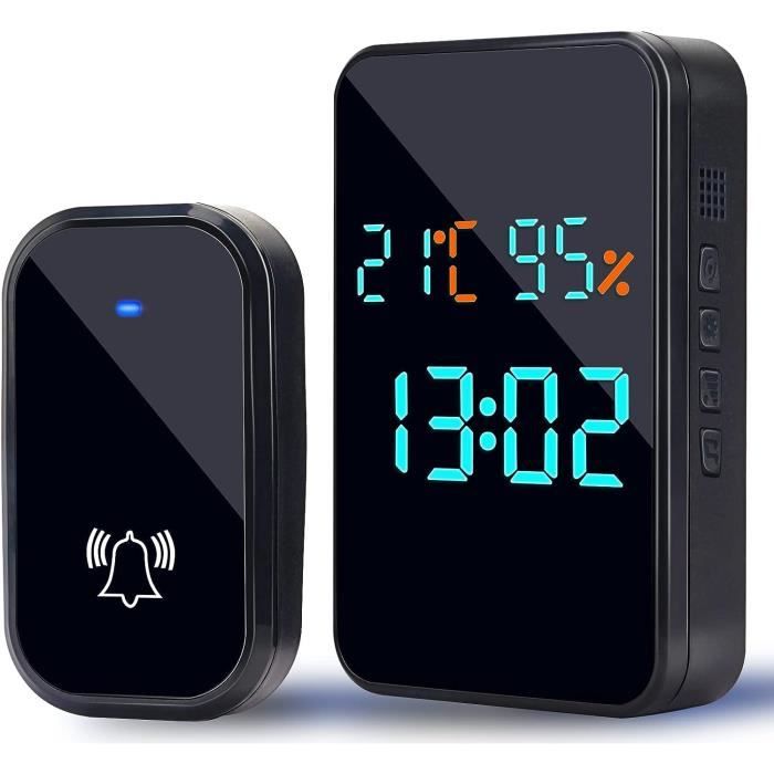 Sonnette Sans Fil Multifonction 4 En 1 Avec Sonnette Pour Porte D ...