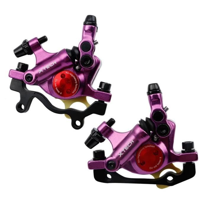HOHOVYVY Kit Frein Hydraulique 4 Pistons – Aluminium – Avant 800mm / Arrière 1450mm – Noir/Rouge – Pour VTT