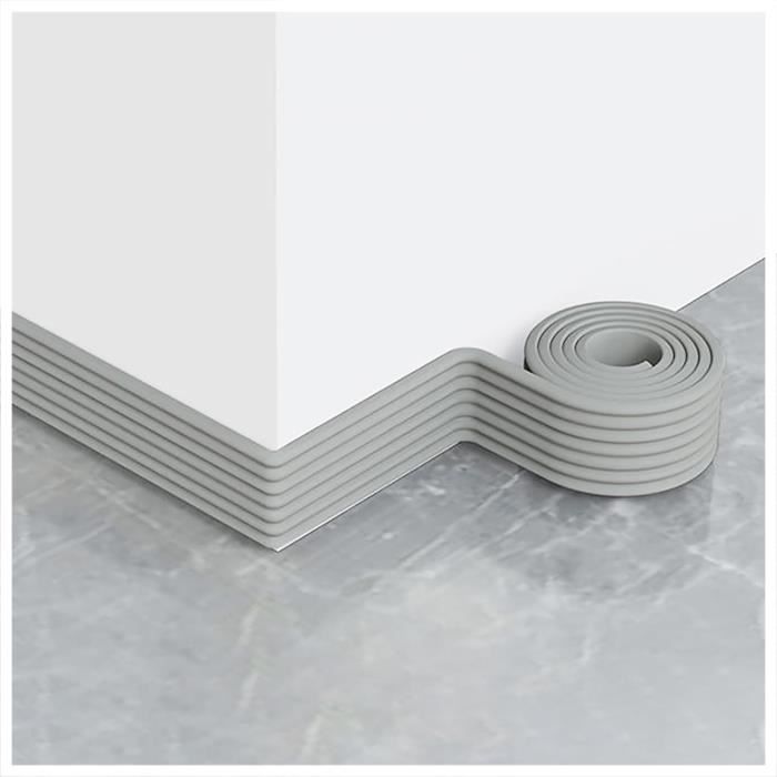 Lot De 2 Bordures Murales 3D Auto-adhésives Blanc - 90 X 3.1 Cm, Style Moulure épaississante