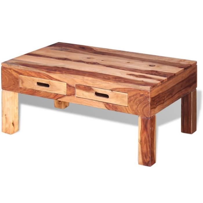 Table Basse Coffre Uncle Joe's – Bois Massif Vintage – 85x45x46 Cm – Fabriqué En Allemagne