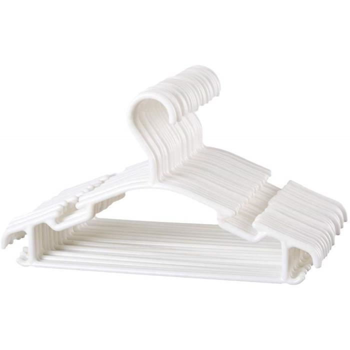30 Cintres Crochet De Vetement De Bebe D Enfant Antiderapants Cintre En Plastique De Couleur Unie Stockage Cintres Economie D Espace Cdiscount Maison