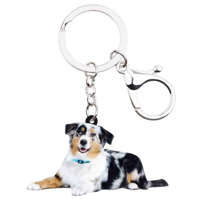 Porte Cle Acrylique Mignon Berger Australien Chien Bijoux Animaux Femmes Filles Enfants Pet Sac Cadeau Silver Achat Vente Porte Cles Cdiscount