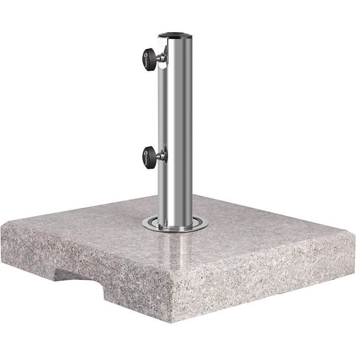 Pieds De Parasol A Lester Avec Roulettes - Noir