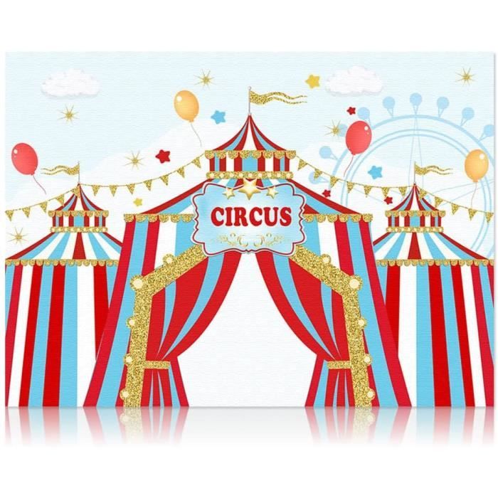Décorations D'anniversaire De Cirque Toile Fond Fête Accessoires