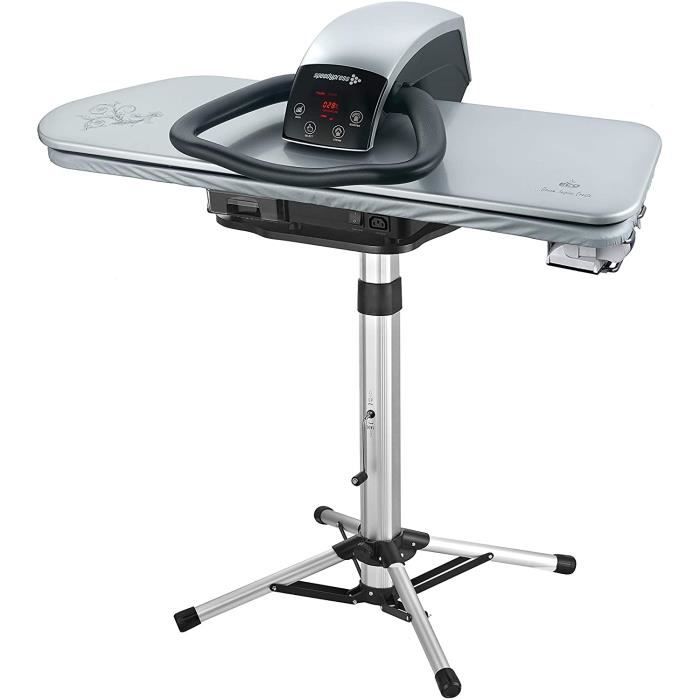 Presse à repasser à vapeur robuste 80HD-S Argent 2600watt 81cm + support de Speedypress (accessoire de fer, filtre et couvercle)