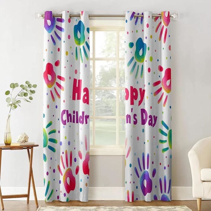 Rideaux Occultants Renard Mignon 3D – 150x166 Cm, Lot De 2 Panneaux, Chambre Enfant Garçon Fille