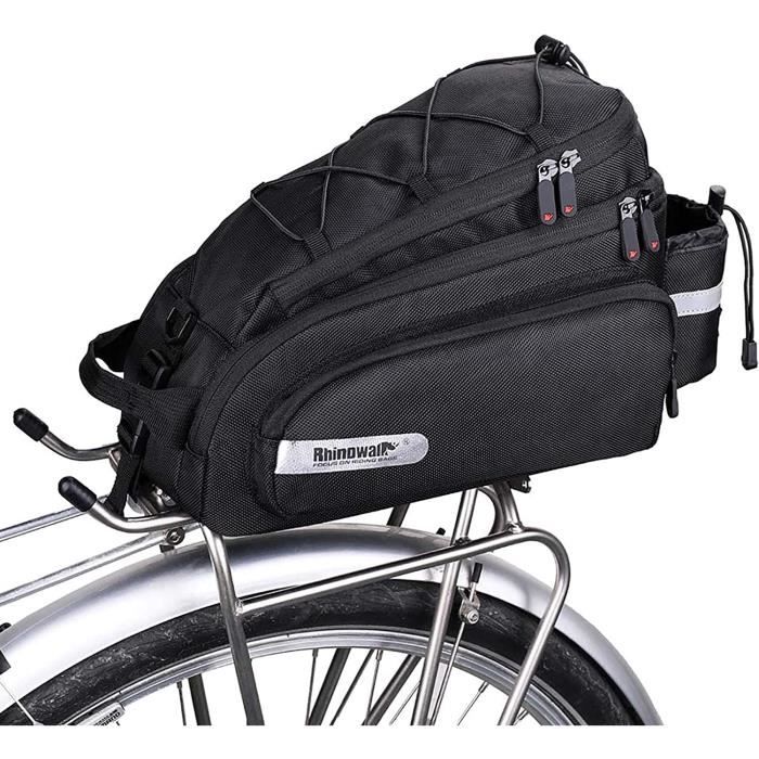 Décharge croyance console sacoche vélo porte bagage arrière decathlon