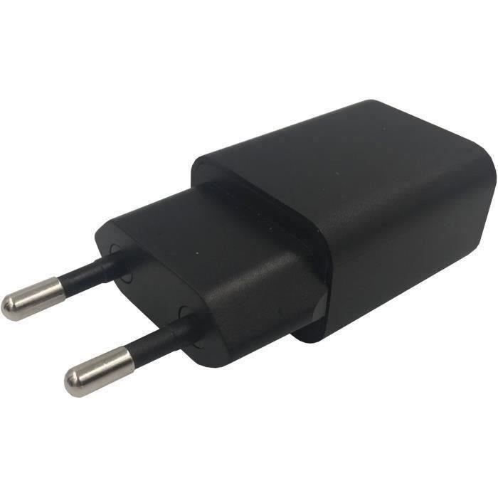 Chargeur mural 220-240V AC avec sortie USB (sans câble Micro-USB)