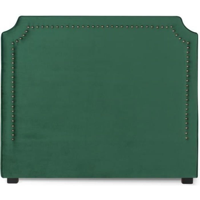 T&ecirc;te de lit Diana Velours 140cm Vert