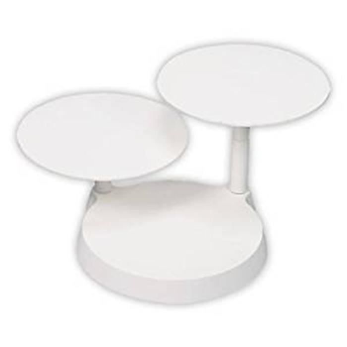 Presentoir A Gateaux 3 Plateaux En Plastique Demontable Et Modulable 1 Plateau Diam 28 Cm 2 Plateaux24 Cm Blanc Achat Vente Plat De Service Cdiscount
