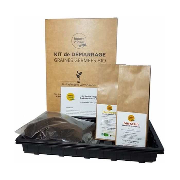 Comparer les prix de Kit de démarrage pour graines à germer bio - NATURE ET PARTAGE - Mélange de graines