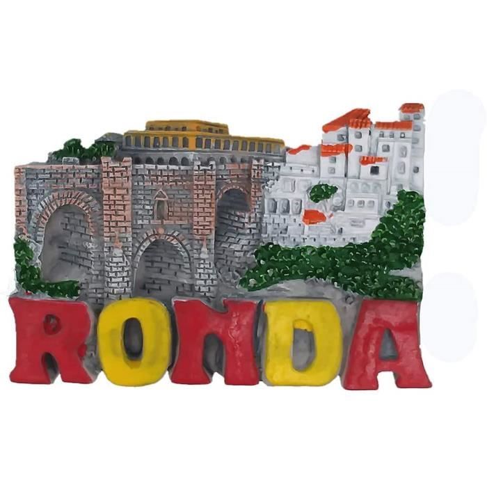 Aimant De Réigérateur 3D Ronda Espagne, Cadeau Souvenir En