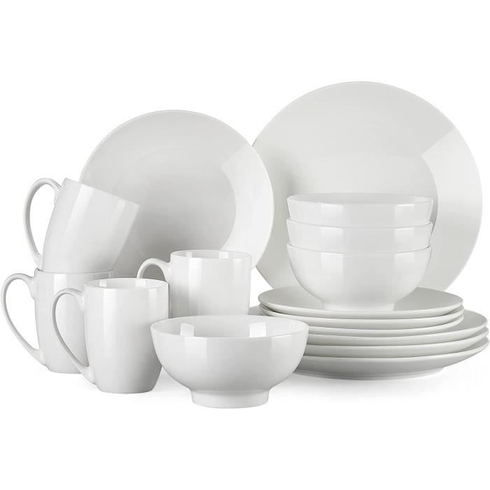 Plats et assiettes,Service de vaisselle en porcelaine à motif de doigts  simple,ensemble de bols et assiettes,de - Type 10inch Plate - Cdiscount  Maison