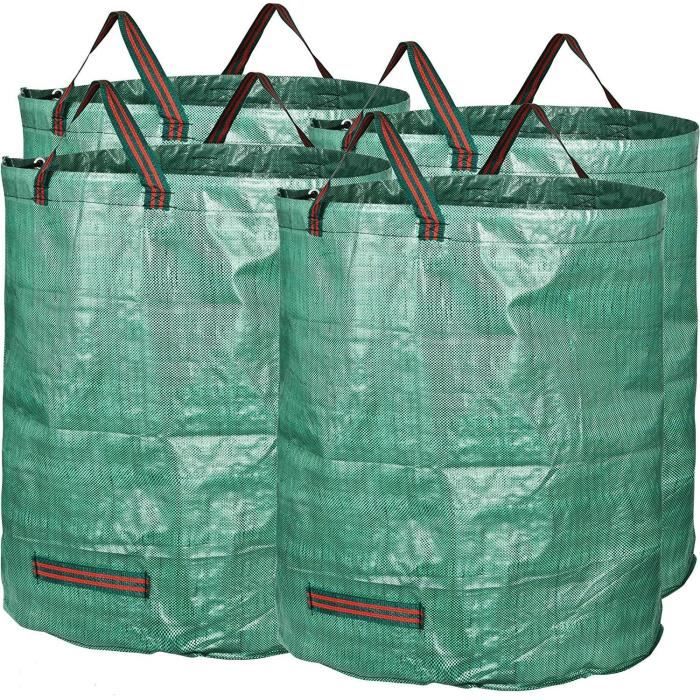 4 X Sacs à déchets de jardin 272 litres déchets déchets Herbe Sac étanche réutilisable Sacs L 67cmx67cmx76cm[1201]