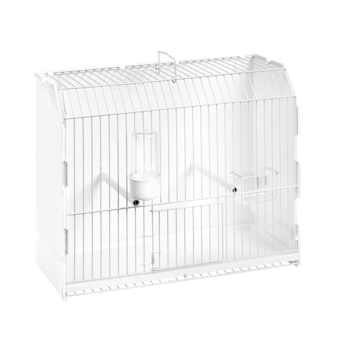 Comparer les prix de Cage Exposition - Animal Valley - Grille Blanche - Oiseau exotique - Montage facile - Installation au sol