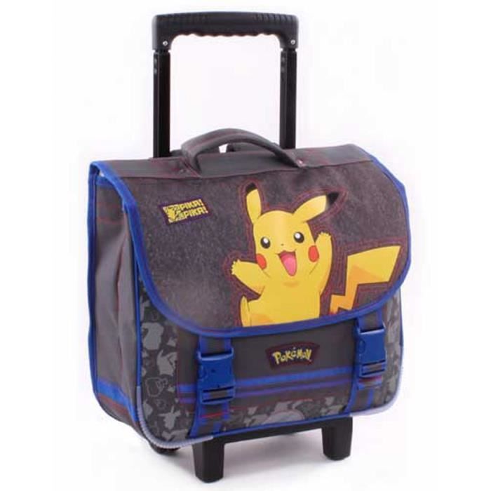 cartable a roulette pikachu