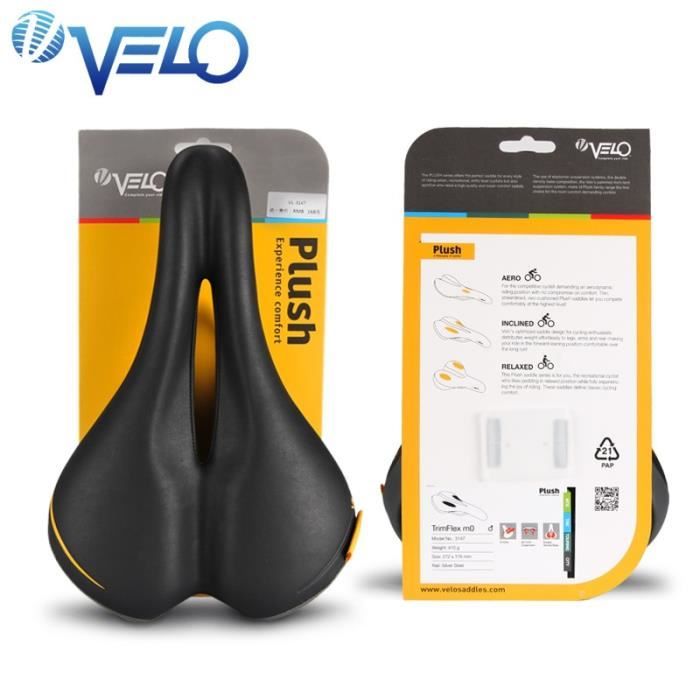 Selle de vélo - DUOKON - Ergonomique - Cuir PU - Marron - VTT
