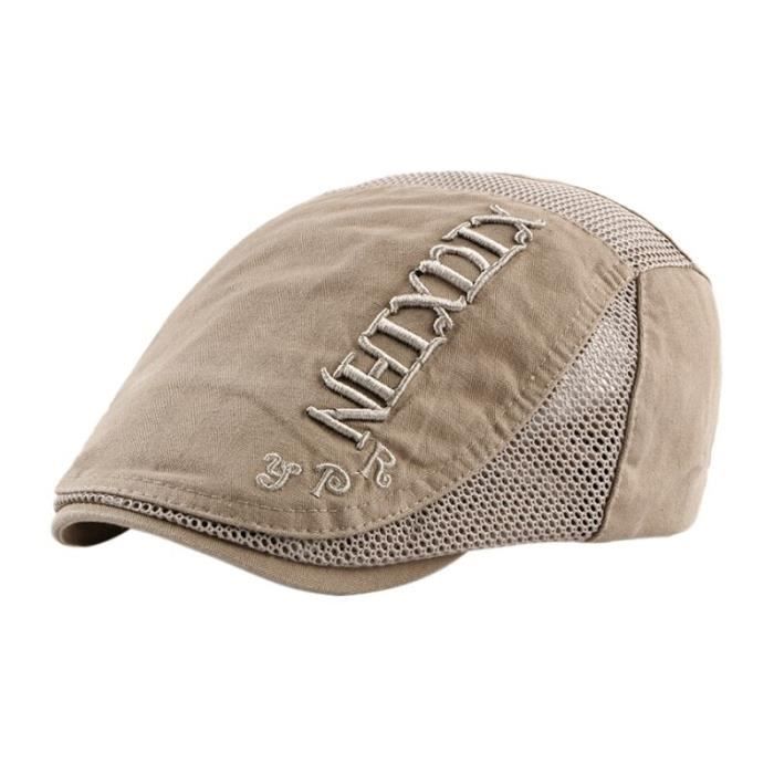 RUICHENG Béret Casquette Plate Homme Été – Respirante, Réglable, Style Vintage Gavroche