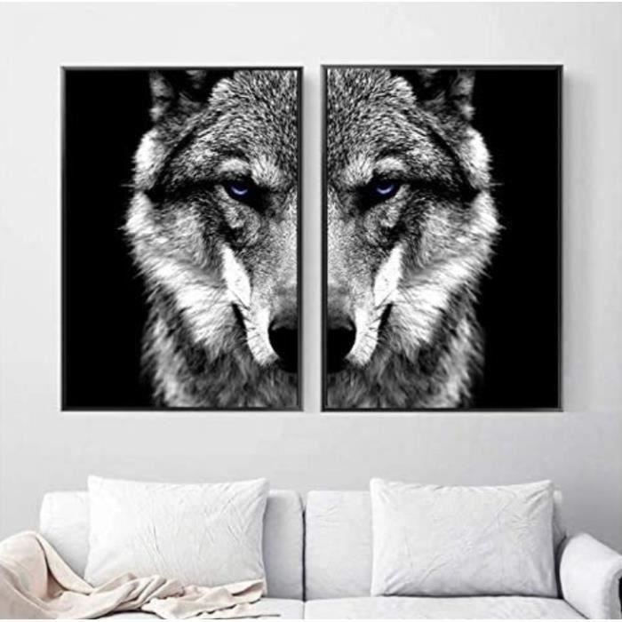 Toile Murale Mafia Lion - Affiche Art Lion En Costume Jouant Au Billard Pour Salon