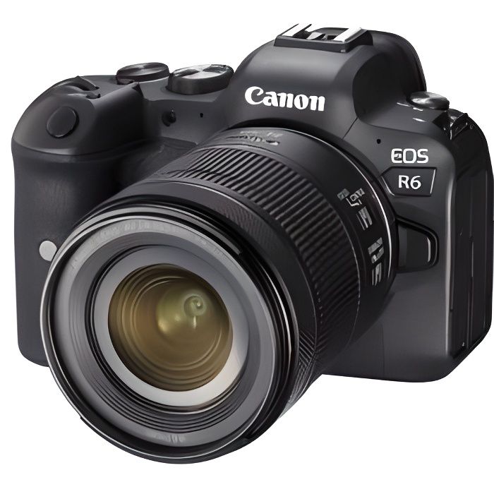Pack Appareil Photo Hybride Canon EOS R6 Noir + Objectif Canon RF 24-105mm F4-7.1 IS STM Noir