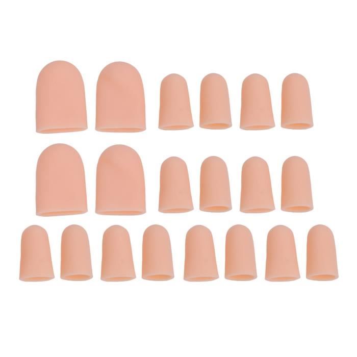 Bonnets d'orteil en silicone. Protection des Orteils