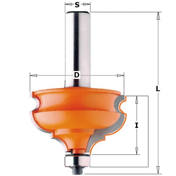 HM-FRAISE POUR CADRE S=12 D=47.5x28.5 DR. 956.501.11