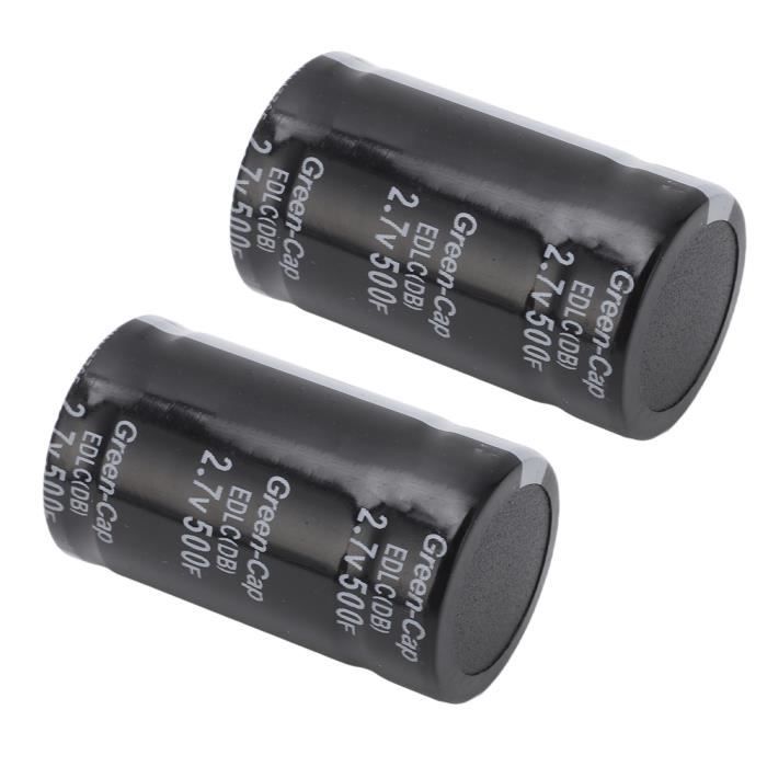 Supercondensatore SAMWHA GreenCap 500F 2.7V | EDLC Snap-in 35x61mm