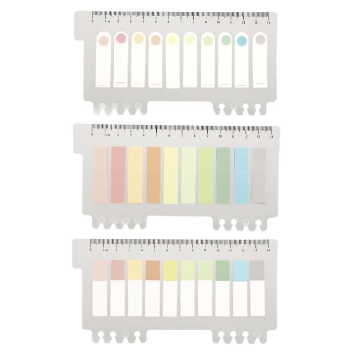 AOZUO Lot De 480 Onglets D'index Autocollants - 40 X 26 Mm - Marqueur