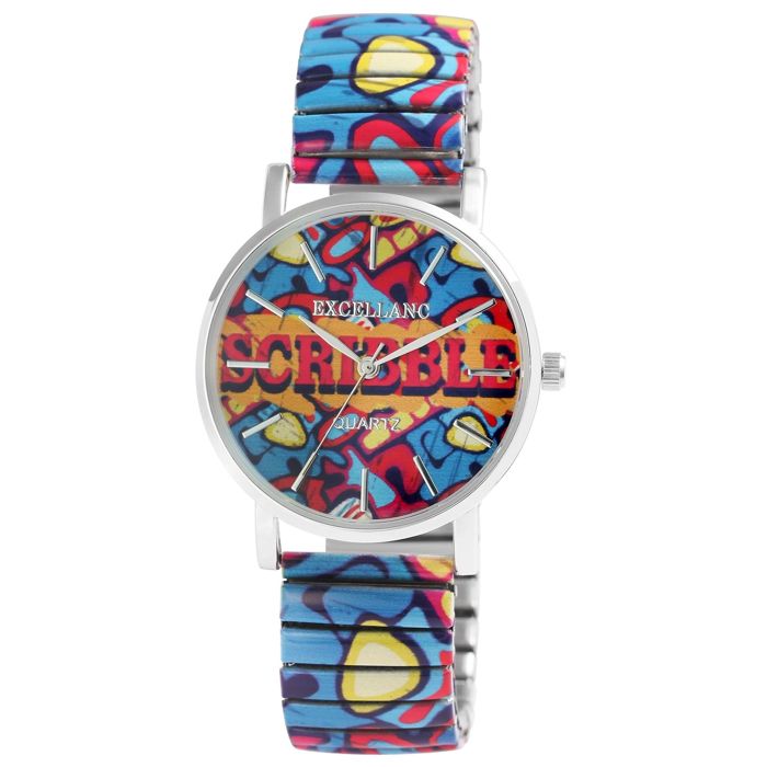 Montre femme - EXCELLANC - PC21 - Boîtier 36 mm - Bracelet extensible acier - Verre minéral