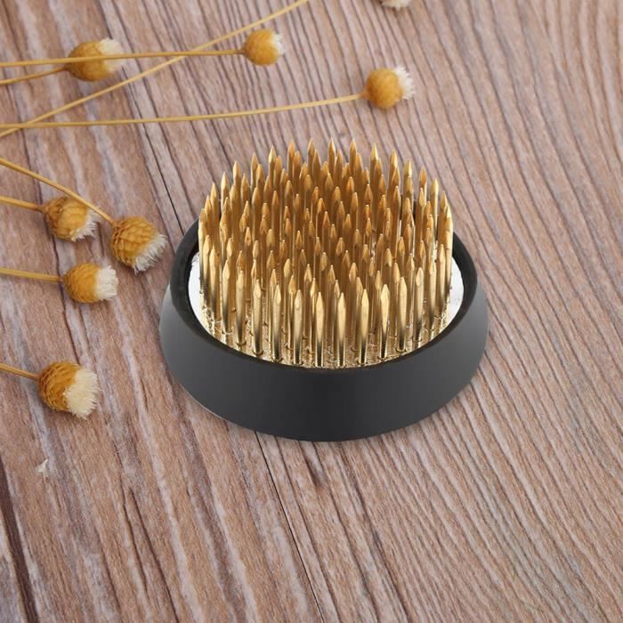 Ikebana Vase Pique Fleur 4 Pièces ,Rond De Grenouille De Fleur Décoration, Décoration De Fleur Fixe Outil,Florale Fixe Outil Arrangement Ronde Inoxydable, Pour Maison, Jardin Pique Pour Fleurs