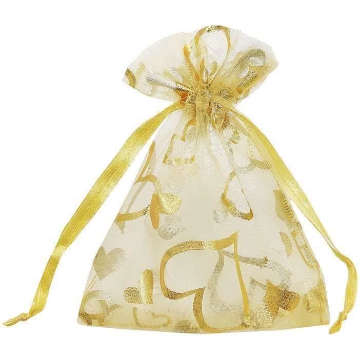 Lot de 100 pochettes organza noires 15×20 cm - neuves - Loisirs créatifs
