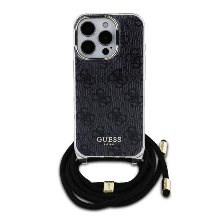 Étui Guess pour iPhone 16 Pro Max 6.9 étui rigide Crossbody Cord 4G Print Neuf - vue 4