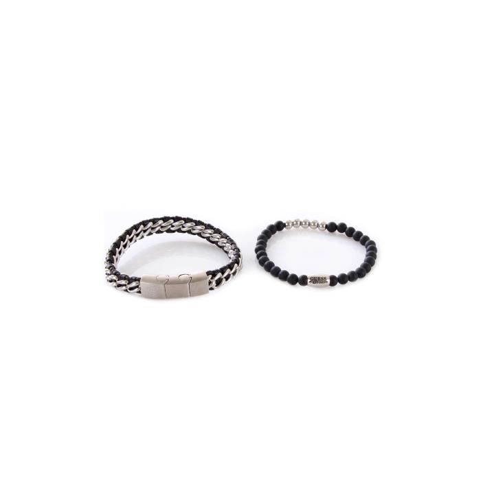 GUESS Bracelet Homme NOIR Achat / Vente GUESS Bracelet Homme Cdiscount