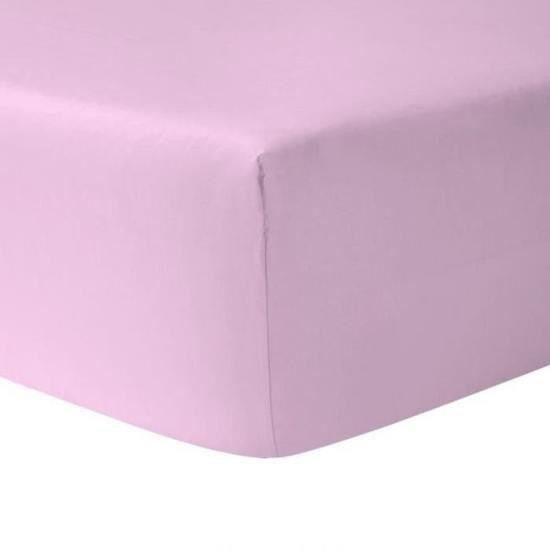 Drap Housse - HOMEROKK - Classique - 90 x 190 cm - 100% coton - Grand bonnet 25 cm Drap Housse - HOMEROKK - Classique - 90 x 190 cm - 100% coton - Grand bonnet 25 cm