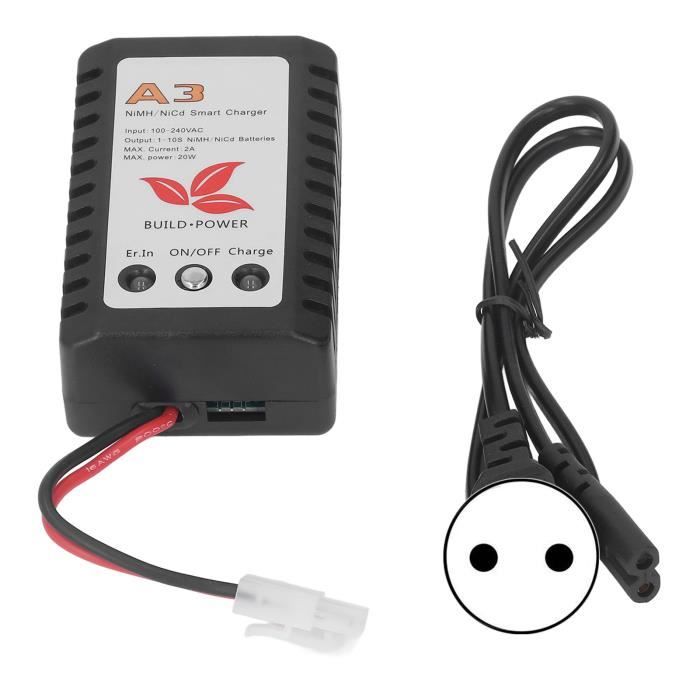 Chargeur Intelligent Airsoft Pour Batteries NIMH/NICD 2-10s - 5 Connecteurs Inclus